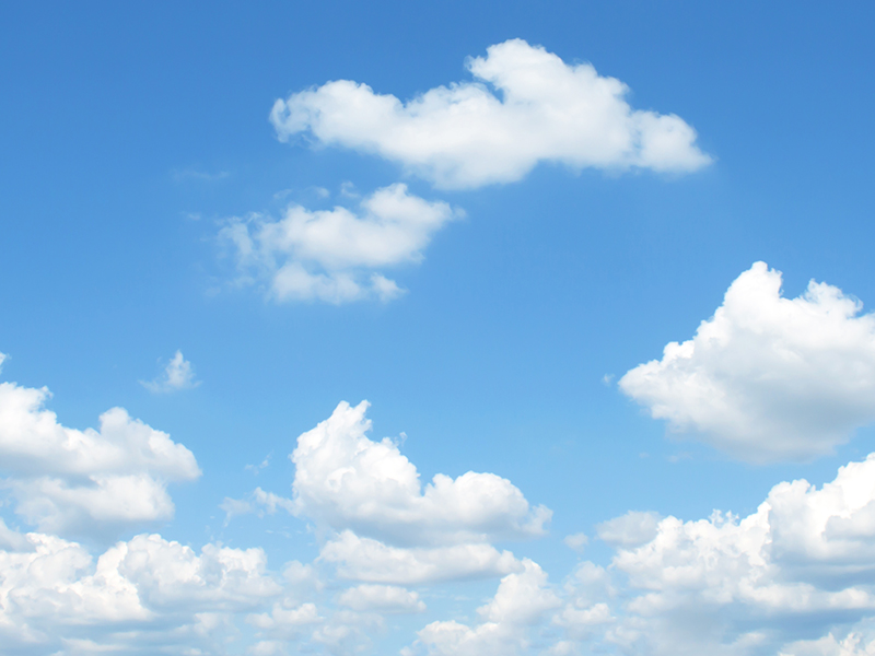 The vast blue sky and clouds sky