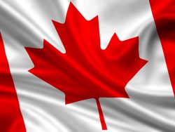 waving flag of canada