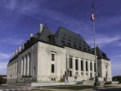 Supreme Court of Canada building in Ottawa, Canada