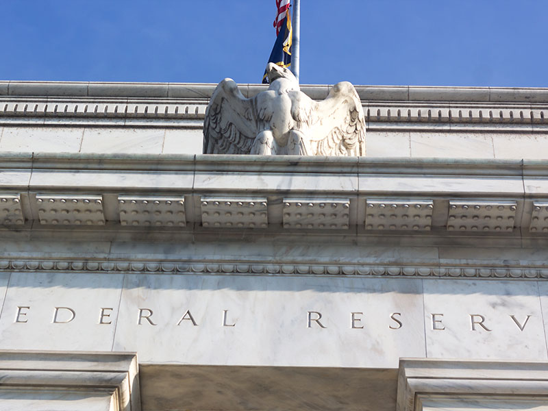 Federal Reserve building in Washington DC, USA