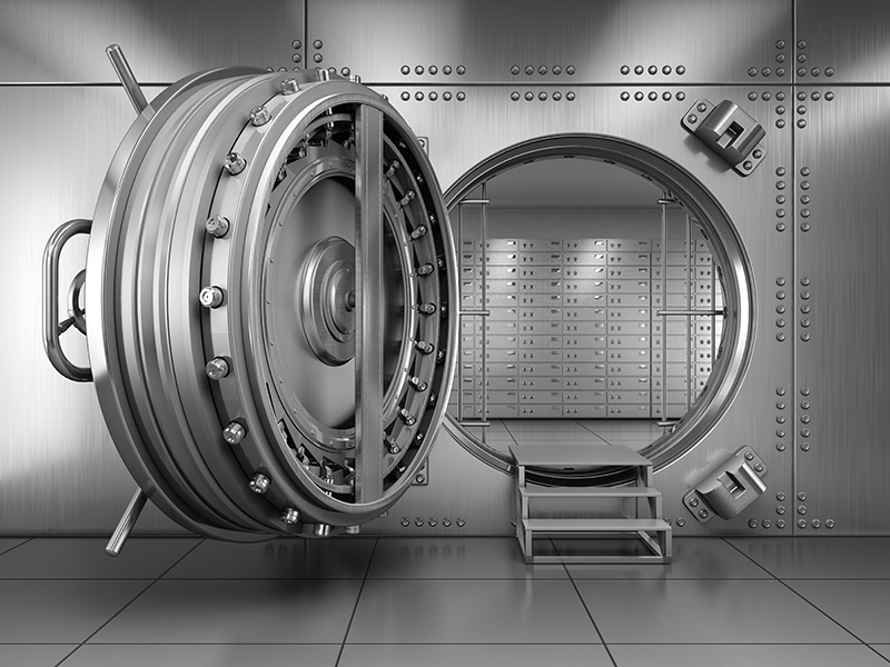 Open Bank Vault Door