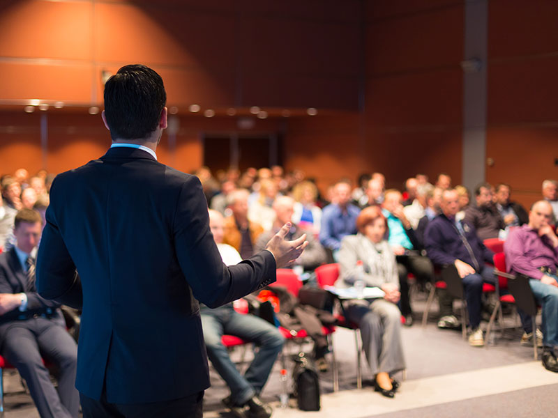 Speaker at Business Conference and Presentation Audience at the conference hall