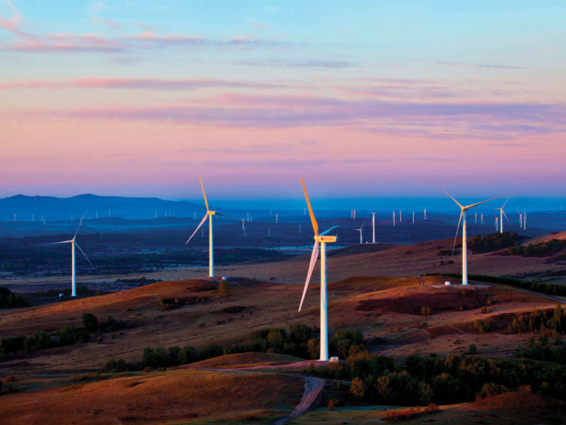 wind turbines