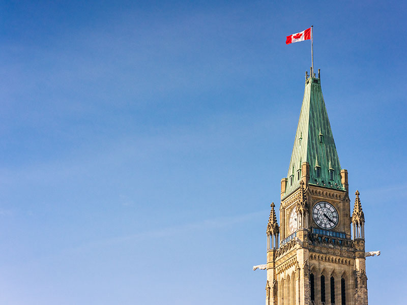 Canadian parliament in Ottawa