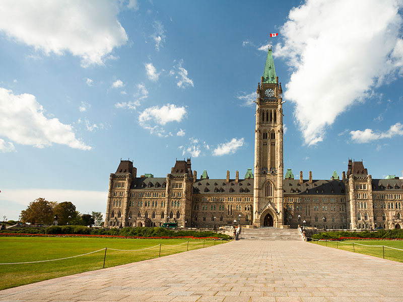 Canadian parliament in Ottawa