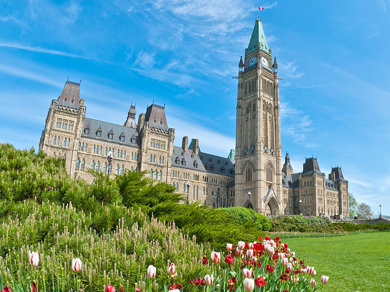 Canadian parliament in Ottawa