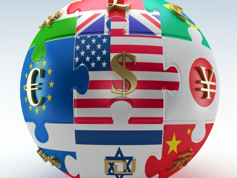 United world economies stock photo